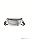 BagForLove - White Chain Decor All-Over Print Fanny Pack for Everyday Use