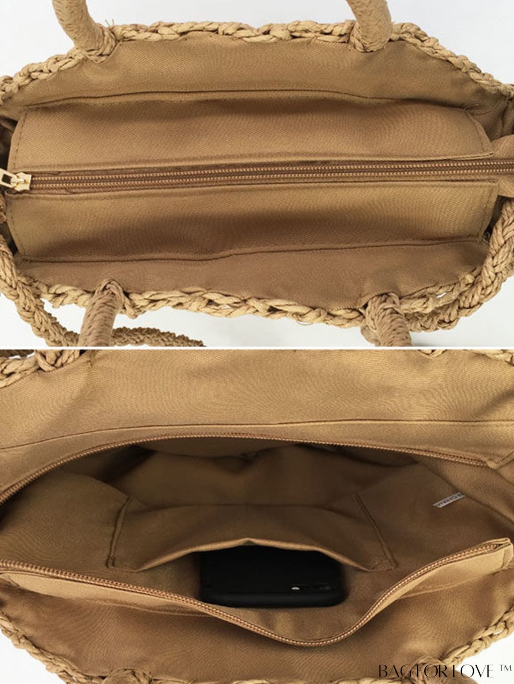 BagForLove - Stylish Straw Woven Beach Bag - Perfect for Summer