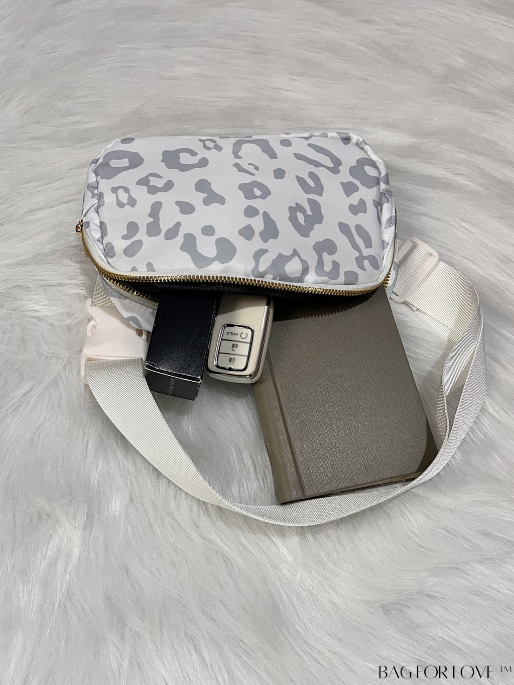 BagForLove - Floral Graphic Mini Fanny Pack - Adjustable Strap, Ideal Mothers Day Gift