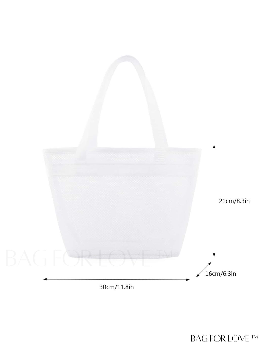 BagForLove - Minimalist Mesh Beach Bag with Large Capacity for Travel and Swimming, Ideal for Washing and Storage