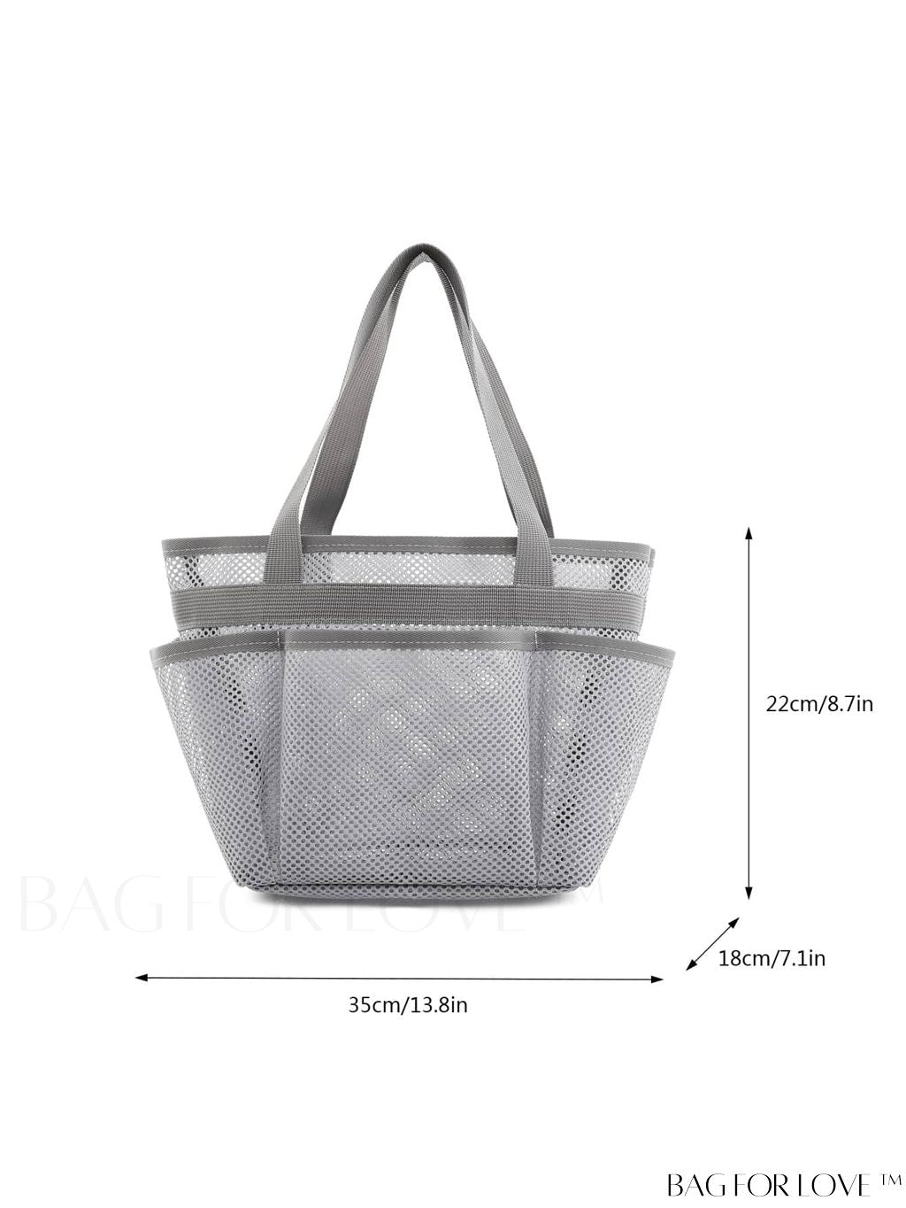 BagForLove - Minimalist Mesh Beach Bag with Large Capacity for Travel and Swimming, Ideal for Washing and Storage