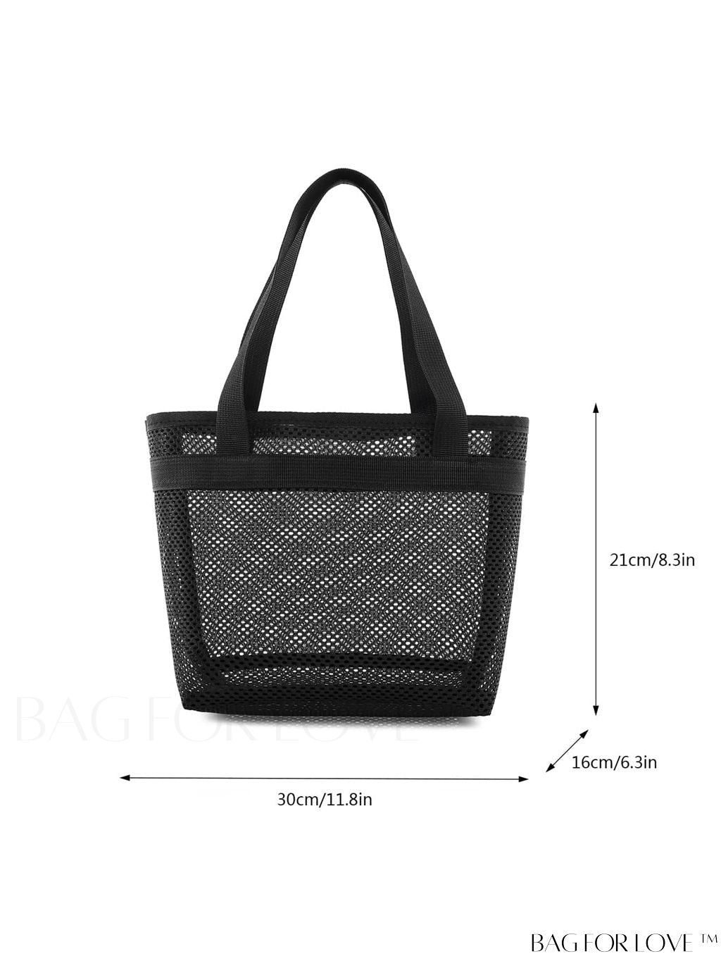 BagForLove - Minimalist Mesh Beach Bag with Large Capacity for Travel and Swimming, Ideal for Washing and Storage