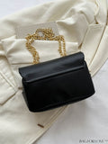 BagForLove - Stylish Solid Color Crossbody Bag with Chain Strap - Perfect Ensemble Accessory