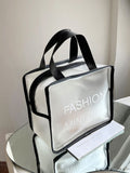 BagForLove - Portable Waterproof Cosmetic Bag with Large Capacity â Transparent and Frosted, Ideal for Travel and Swimming