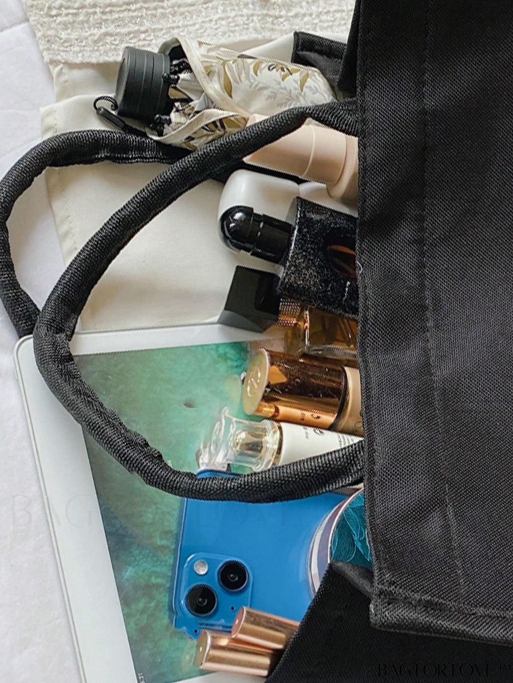 BagForLove - Versatile Tote: Stylish Letter Graphic Bag for Swimming, Gym, Shopping, and Travel