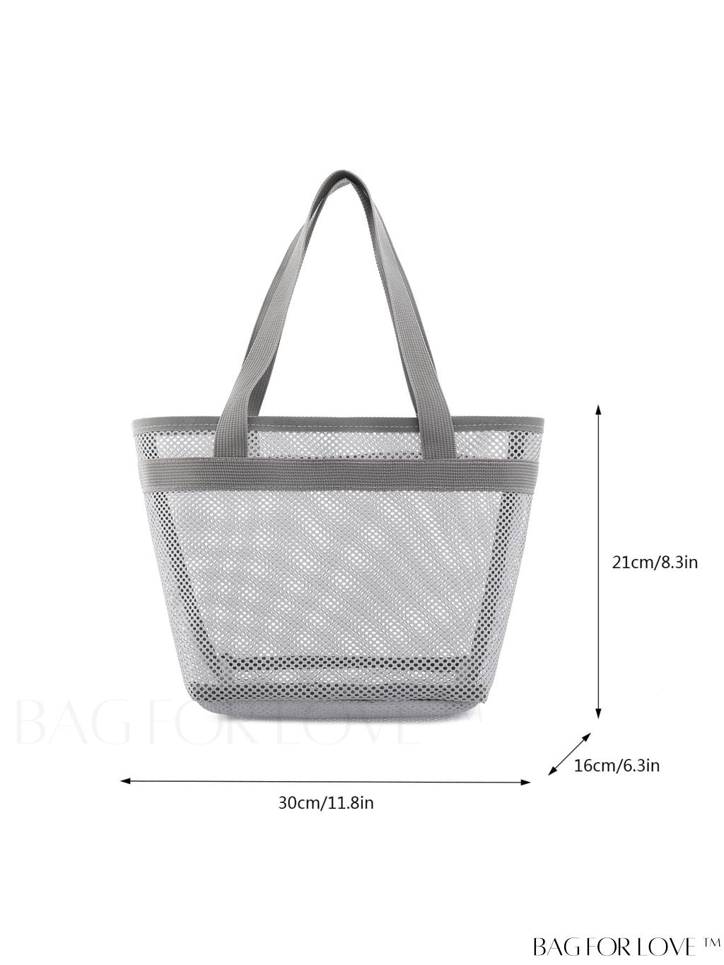 BagForLove - Minimalist Mesh Beach Bag with Large Capacity for Travel and Swimming, Ideal for Washing and Storage