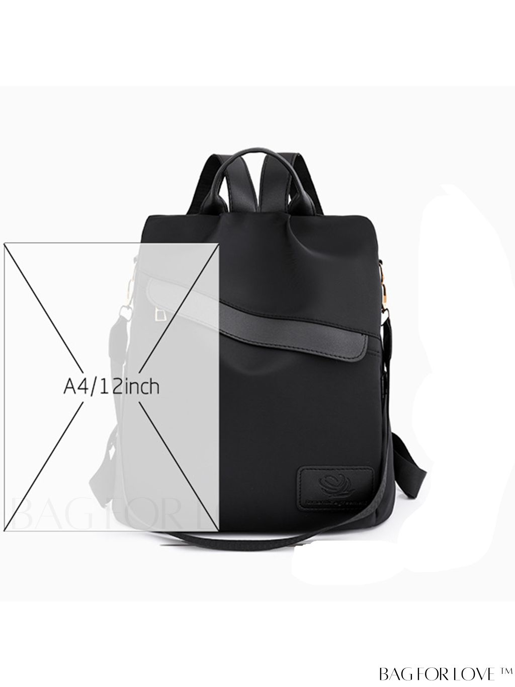 BagForLove - Functional Backpack with Unique Letter Patchwork Decoration