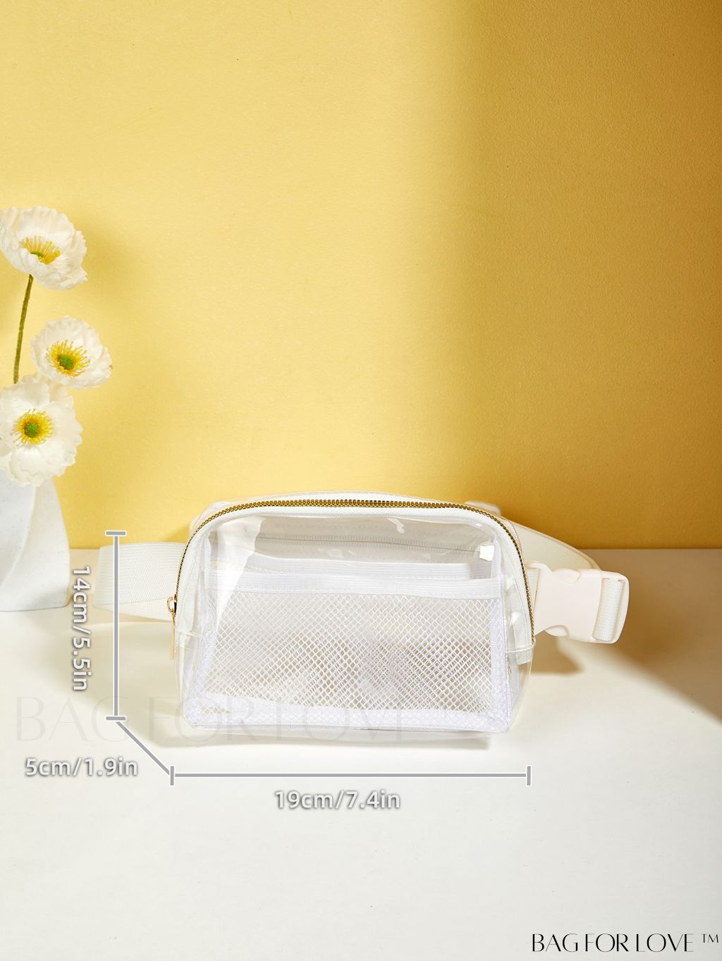 BagForLove - Floral Graphic Mini Fanny Pack - Adjustable Strap, Ideal Mothers Day Gift