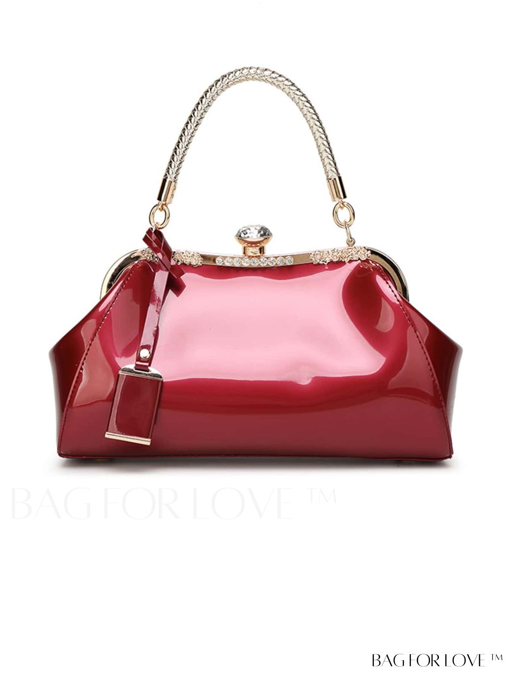 BagForLove - Stylish Top Handle Bag: Clasp Closure, Adjustable Shoulder Strap