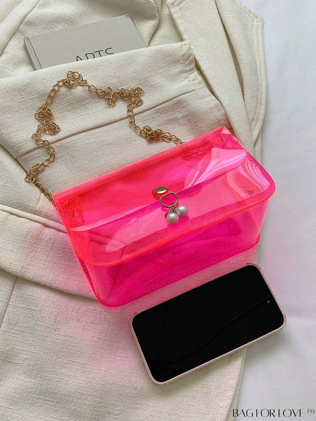 BagForLove - New Arrival: Mini Flap Shoulder Bag with Faux Pearl Embellishment