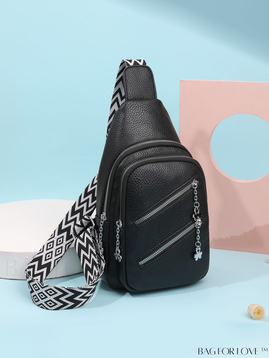 BagForLove - Compact Womens Waist Bag with Dual Zippers and Multiple Pockets