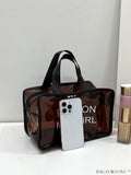 BagForLove - Portable Waterproof Cosmetic Bag with Large Capacity â Transparent and Frosted, Ideal for Travel and Swimming