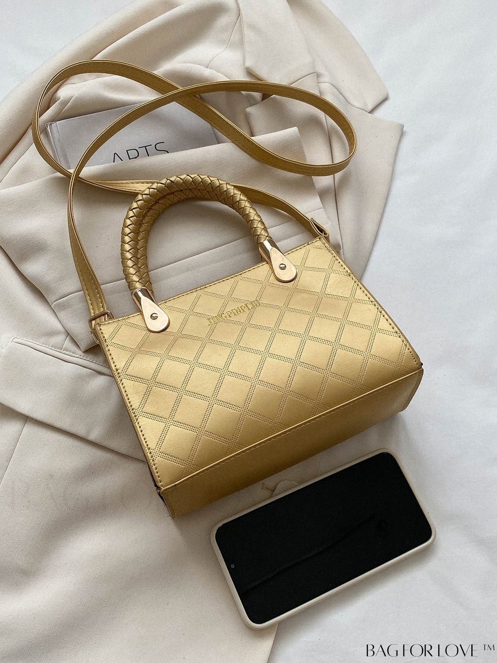 BagForLove - Chic Geometric Print Square Shoulder Bag for Fashionable Women