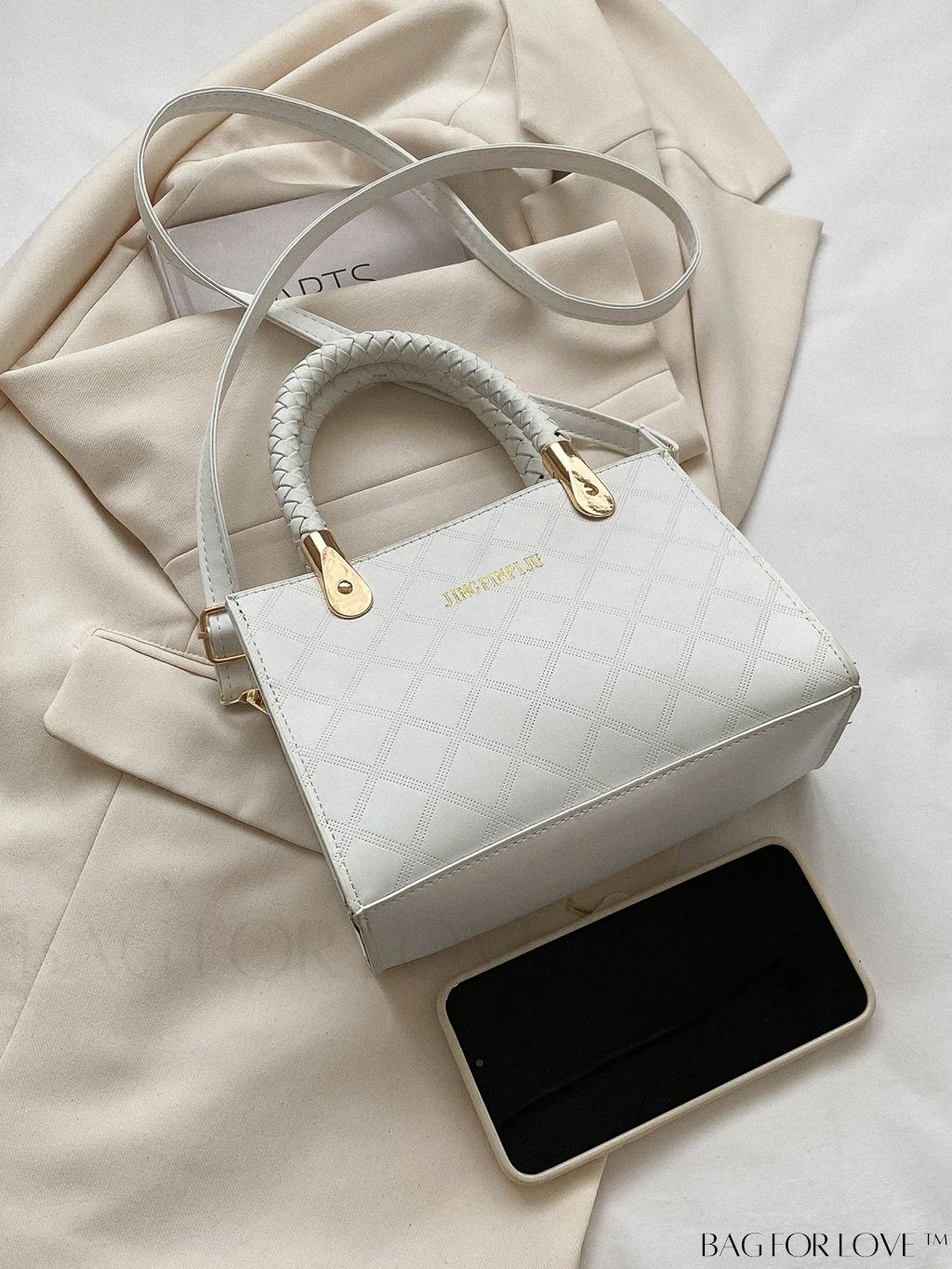 BagForLove - Chic Geometric Print Square Shoulder Bag for Fashionable Women