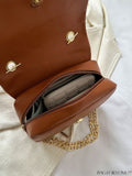 BagForLove - Stylish Solid Color Crossbody Bag with Chain Strap - Perfect Ensemble Accessory