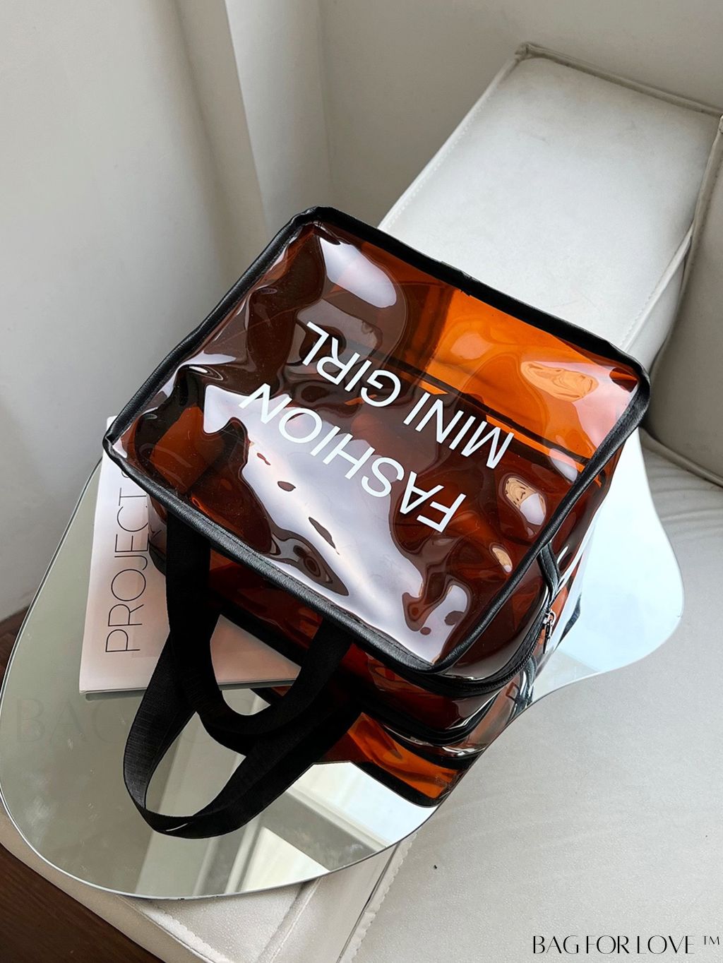 BagForLove - Portable Waterproof Cosmetic Bag with Large Capacity â Transparent and Frosted, Ideal for Travel and Swimming