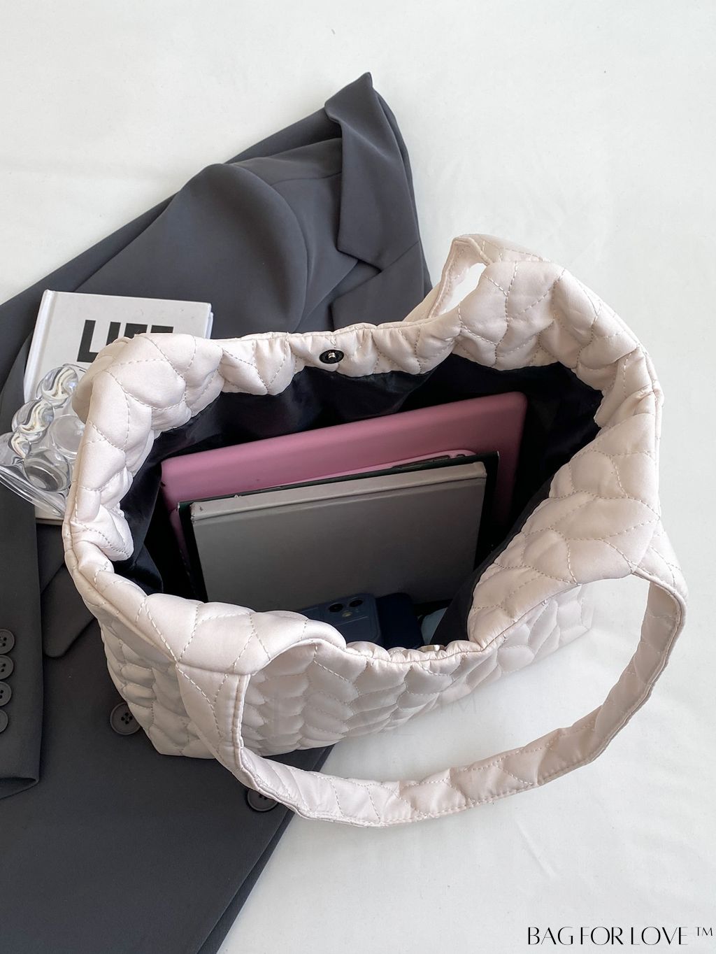 BagForLove - Stylish & Spacious College, University, & High School Tote Bag: Ideal for Outdoors, Travel & School