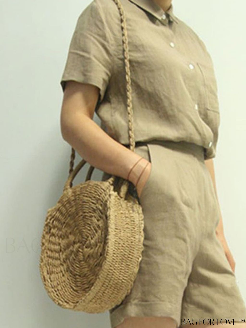 BagForLove - Stylish Straw Woven Beach Bag - Perfect for Summer