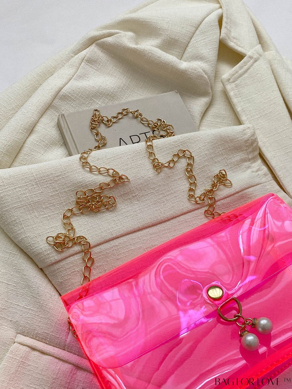 BagForLove - New Arrival: Mini Flap Shoulder Bag with Faux Pearl Embellishment