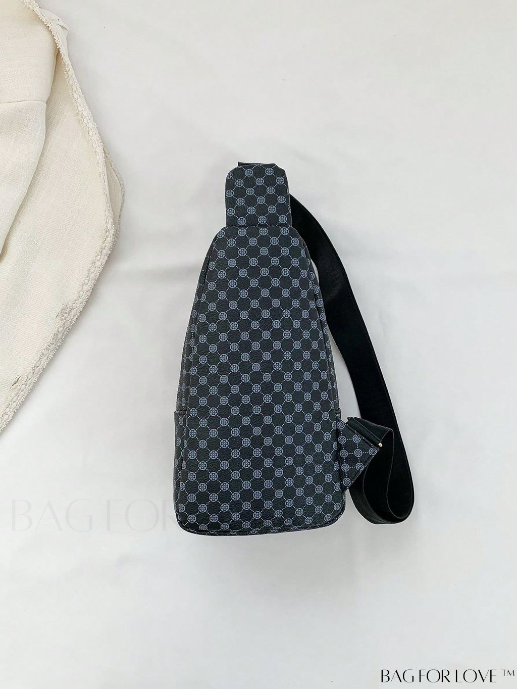 BagForLove - Vintage Zipper Sling Bag - Mini Geometric Pattern Design