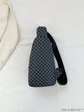 BagForLove - Vintage Zipper Sling Bag - Mini Geometric Pattern Design