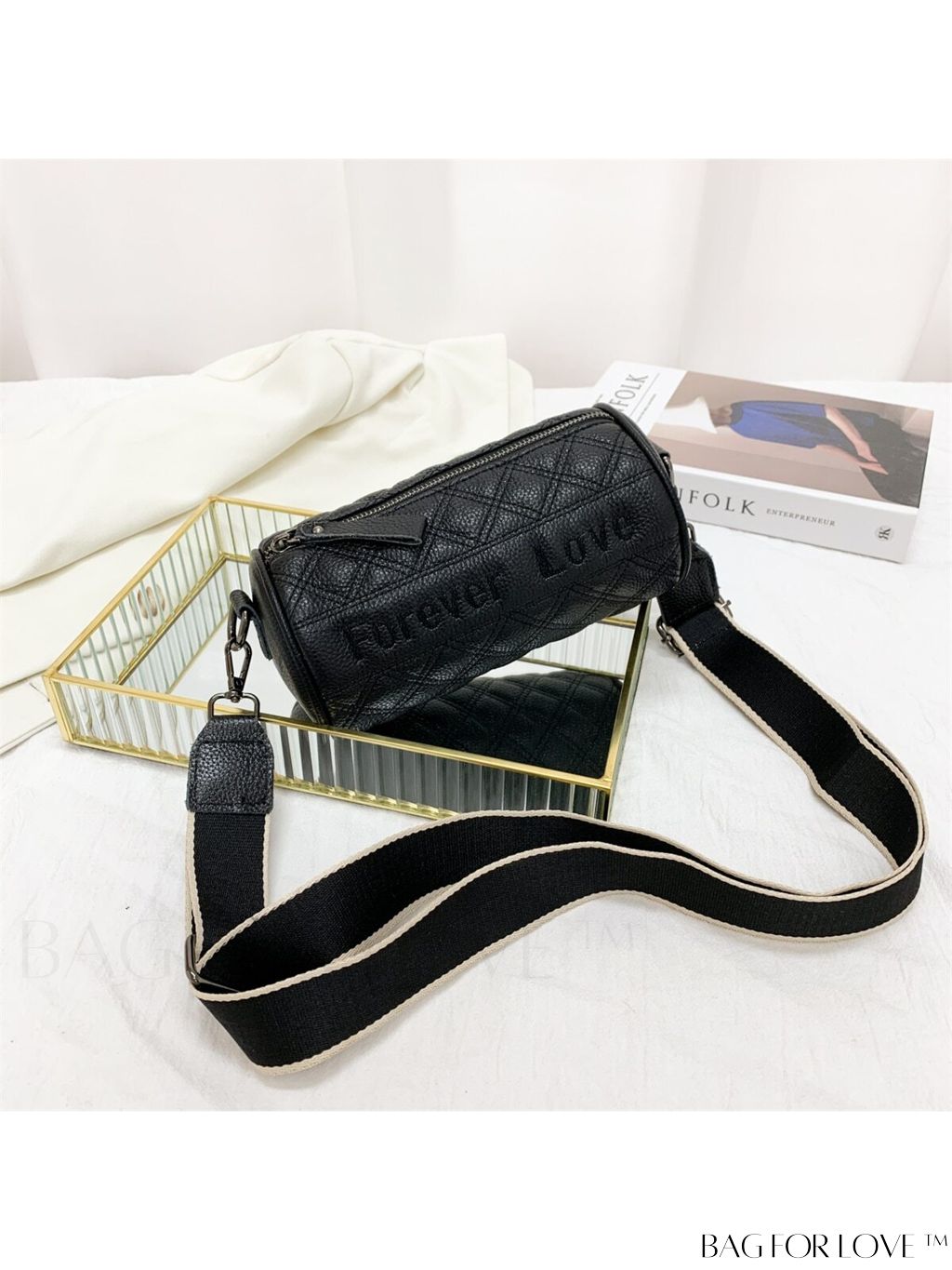 BagForLove - Letter Print Fashion Shoulder Bag - Stylish New Arrival