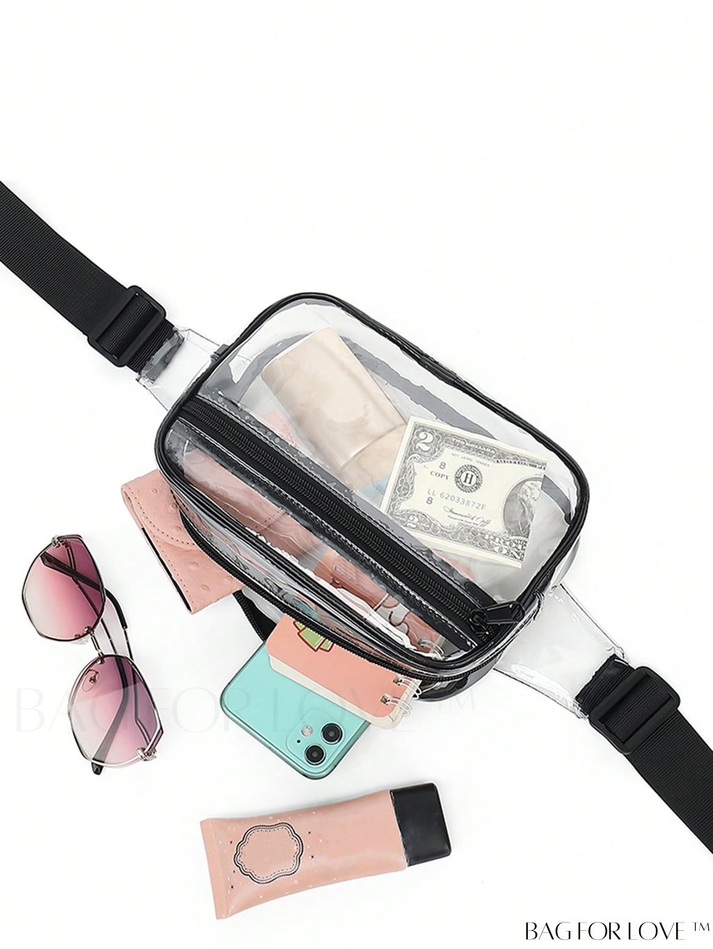 BagForLove - Floral Graphic Mini Fanny Pack - Adjustable Strap, Ideal Mothers Day Gift