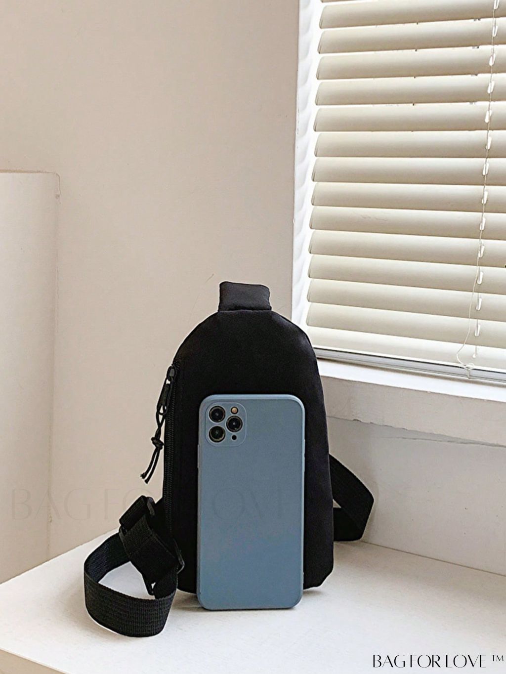 BagForLove - Unisex Solid Color Mini Sling Bag - Compact & Stylish