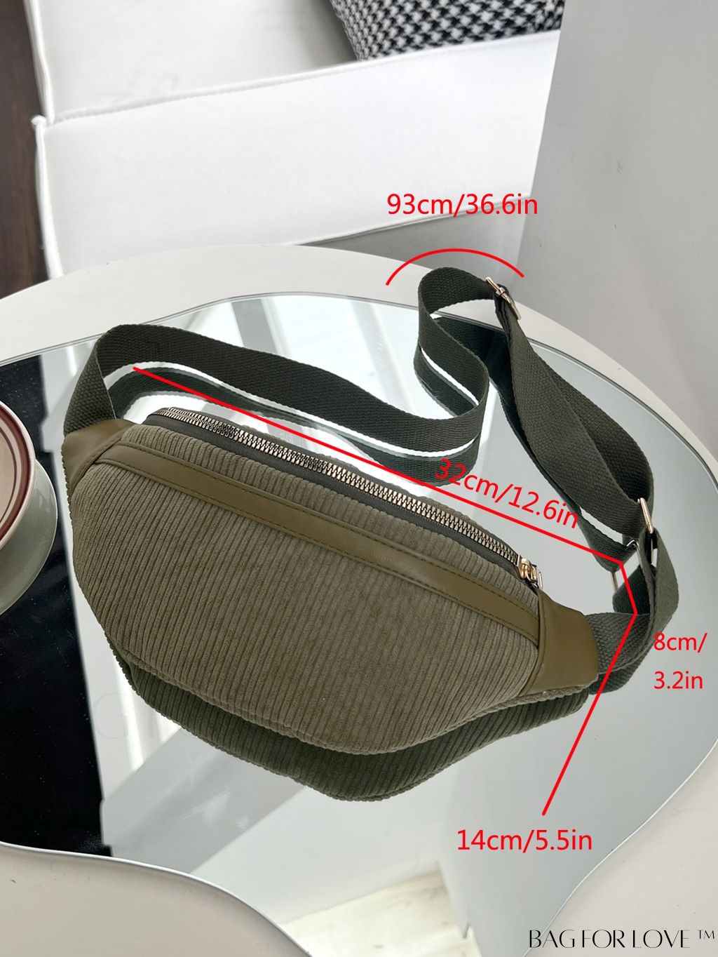 BagForLove - Lightweight Unisex Waist Pack with Green Styling