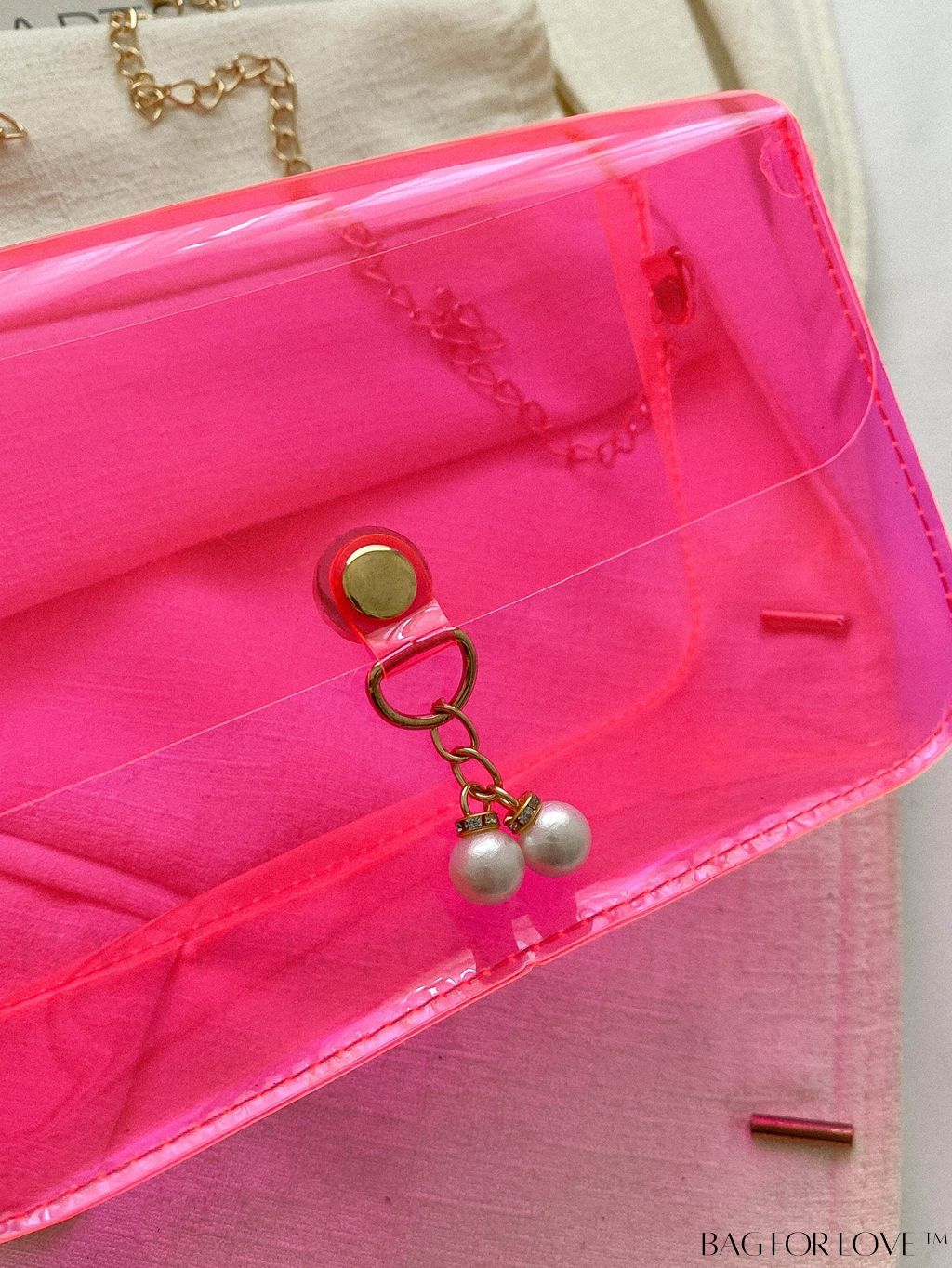 BagForLove - New Arrival: Mini Flap Shoulder Bag with Faux Pearl Embellishment