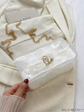 BagForLove - New Arrival: Mini Flap Shoulder Bag with Faux Pearl Embellishment