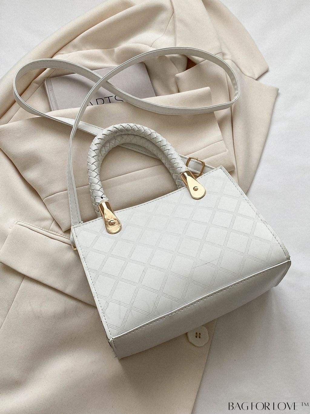 BagForLove - Chic Geometric Print Square Shoulder Bag for Fashionable Women