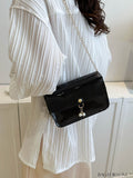 BagForLove - New Arrival: Mini Flap Shoulder Bag with Faux Pearl Embellishment