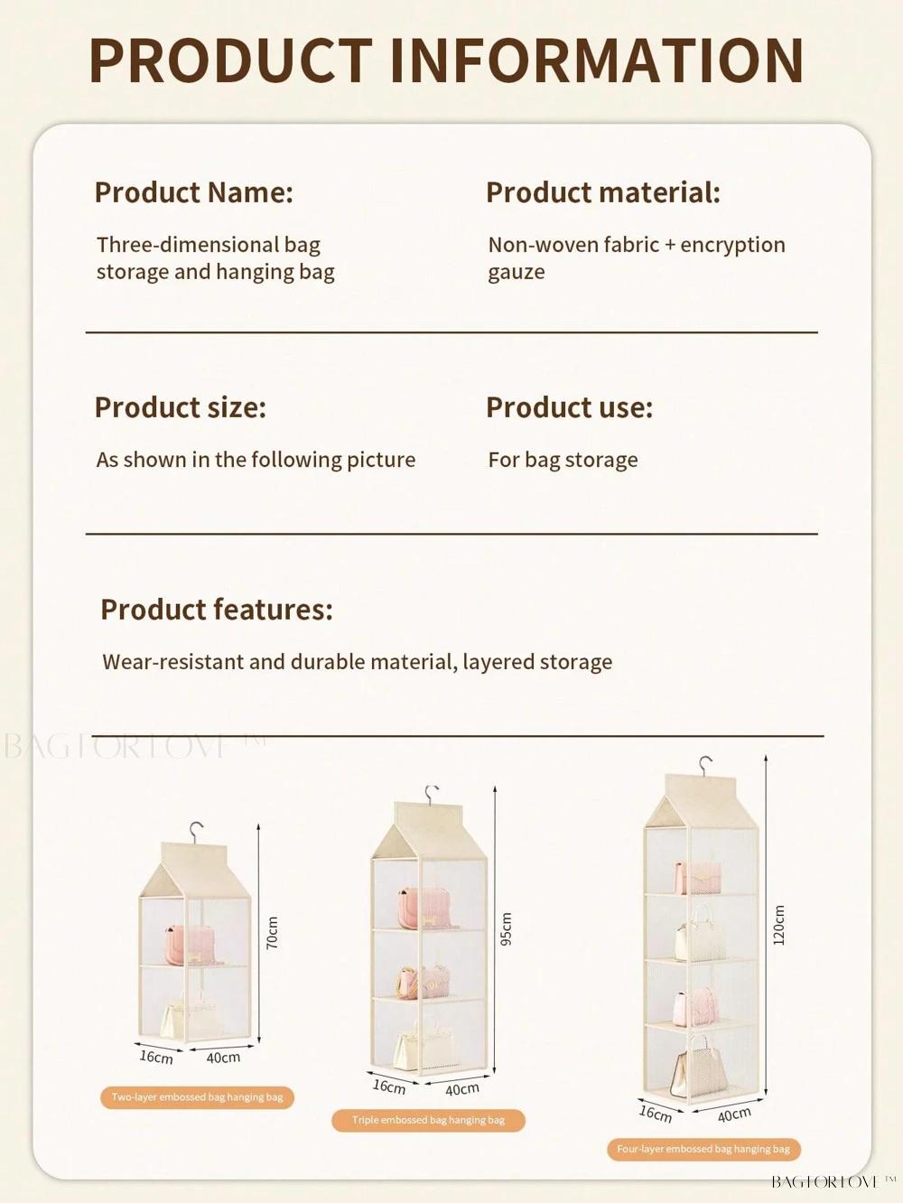 BagForLove - Upright Large Capacity Organizer for Home Goods