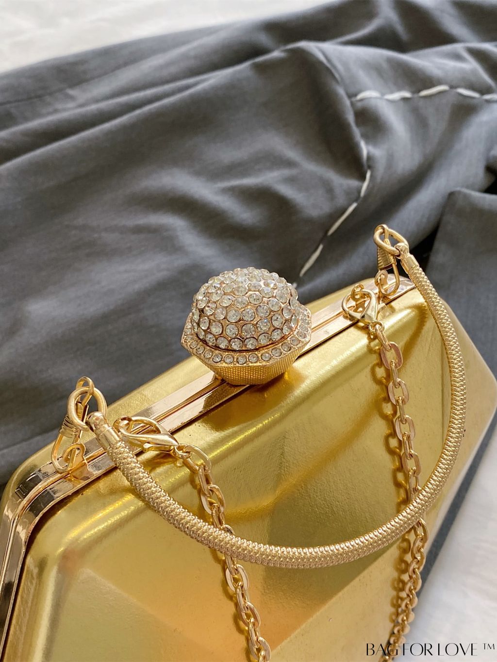 BagForLove - Versatile Faux Patent Leather Diamond Tote - Fashionable & Functional