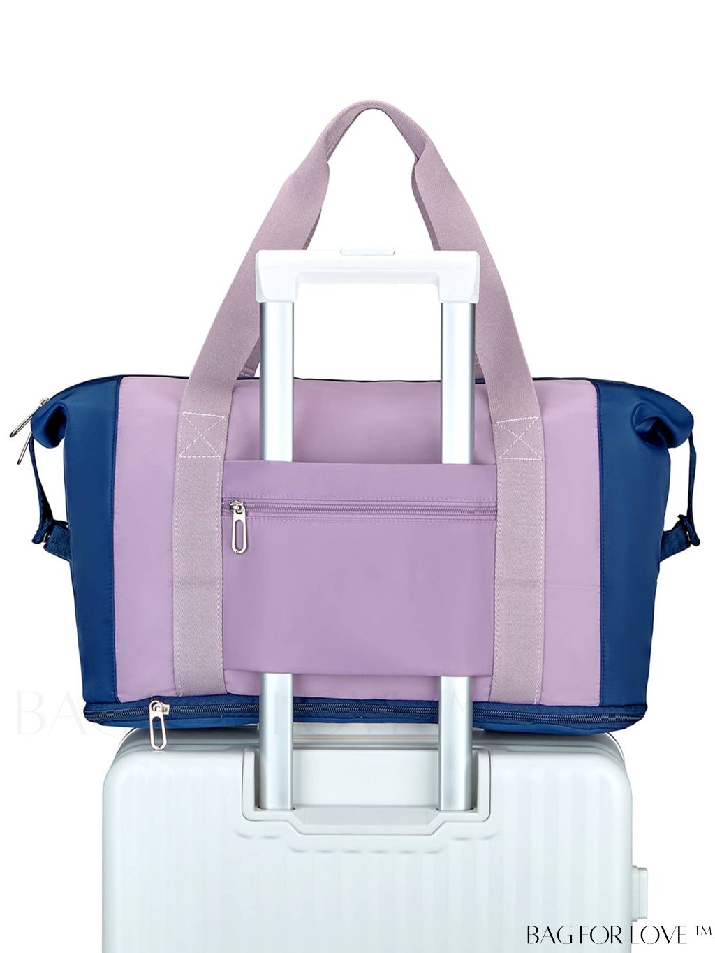 BagForLove - Stylish Expandable Travel Bag adorned with Alphabet Pattern for Ultimate Convenience