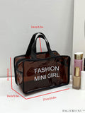 BagForLove - Portable Waterproof Cosmetic Bag with Large Capacity â Transparent and Frosted, Ideal for Travel and Swimming