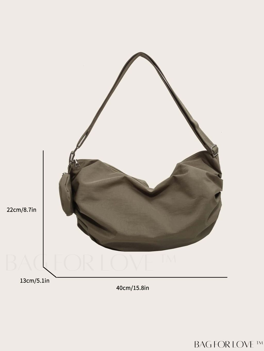 BagForLove - Neutral Stylish Shoulder Bag with Ample Capacity and Coin Purse