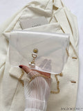BagForLove - New Arrival: Mini Flap Shoulder Bag with Faux Pearl Embellishment