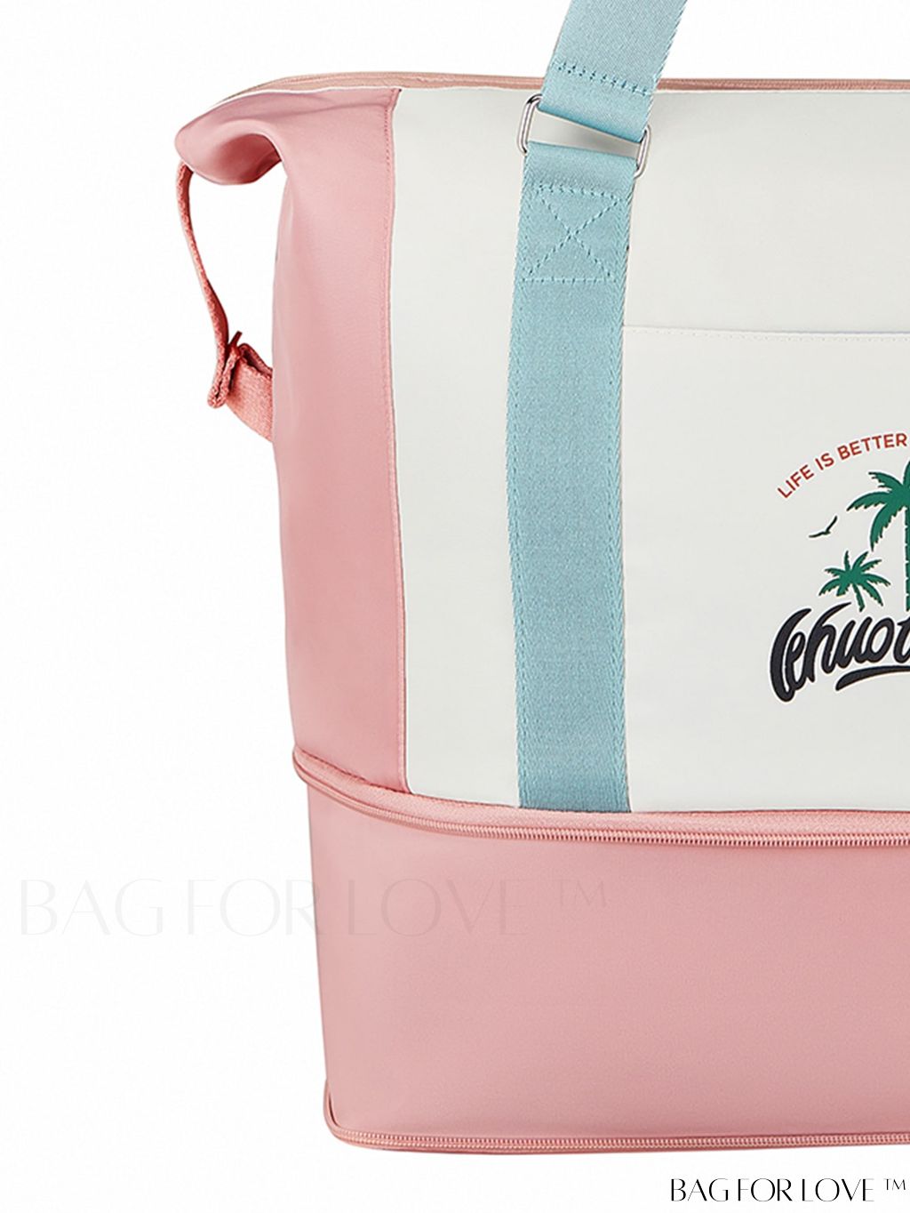 BagForLove - Stylish Expandable Travel Bag adorned with Alphabet Pattern for Ultimate Convenience