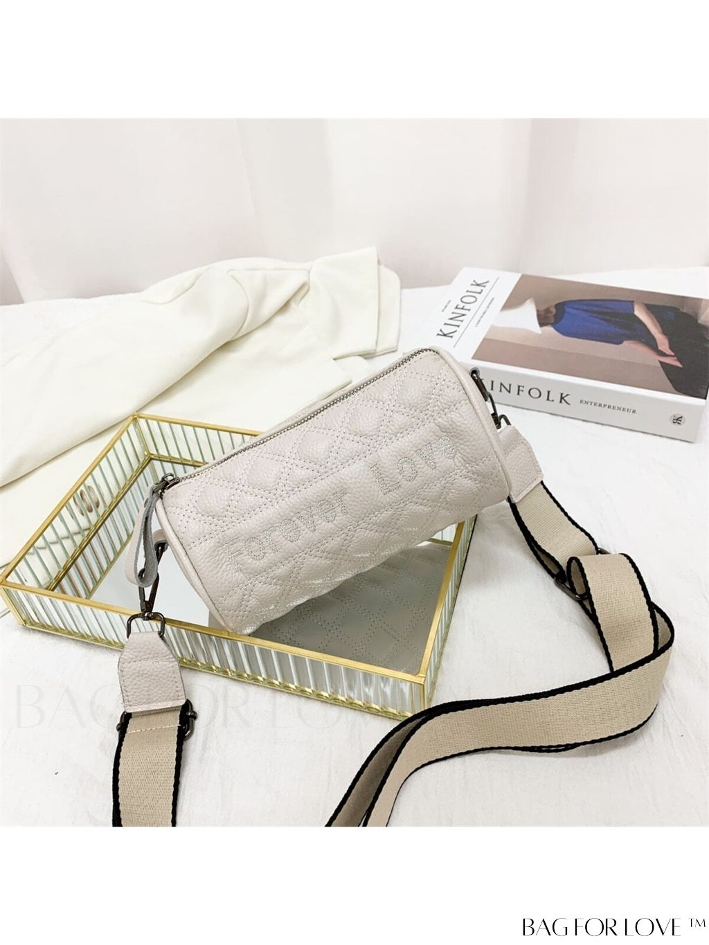 BagForLove - Letter Print Fashion Shoulder Bag - Stylish New Arrival