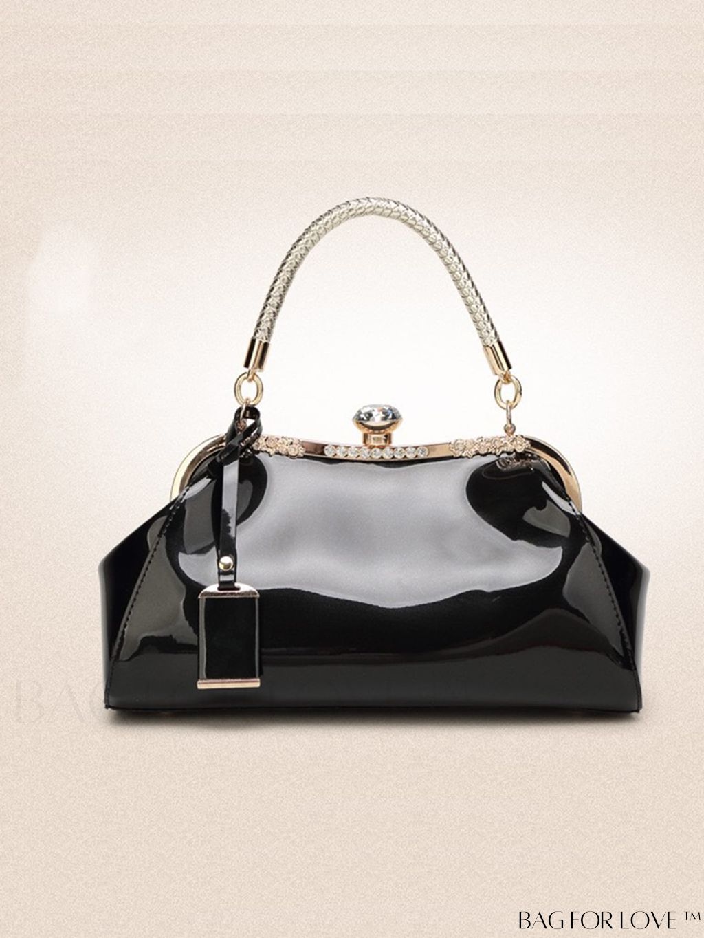 BagForLove - Stylish Top Handle Bag: Clasp Closure, Adjustable Shoulder Strap