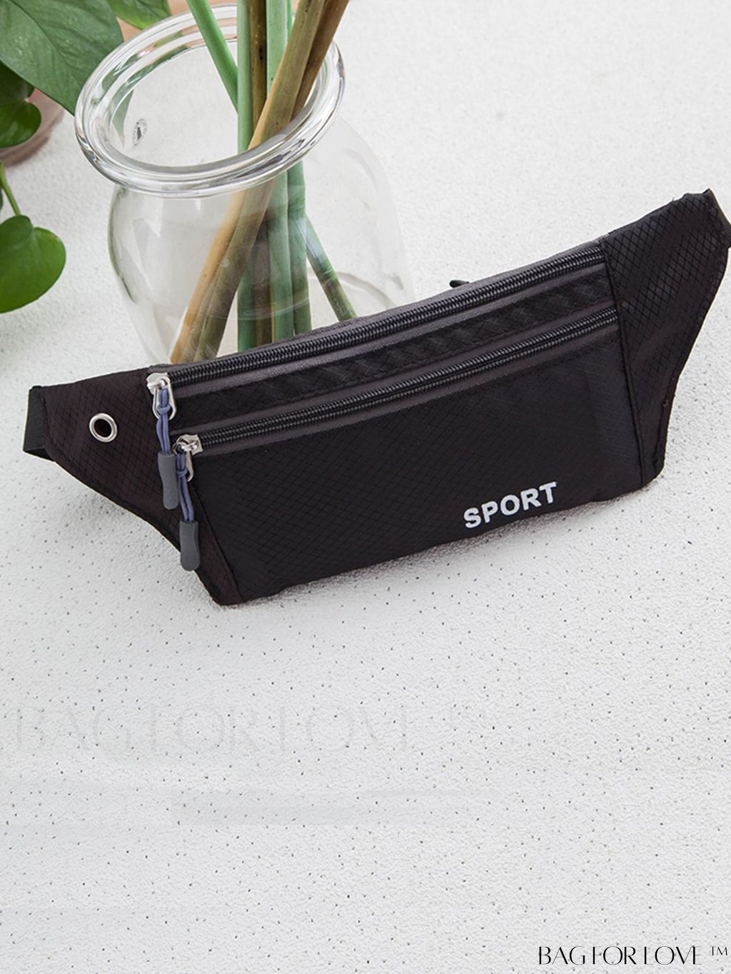 BagForLove - Letter Print Unisex Lightweight Waist Bag - Fashionable and Practical