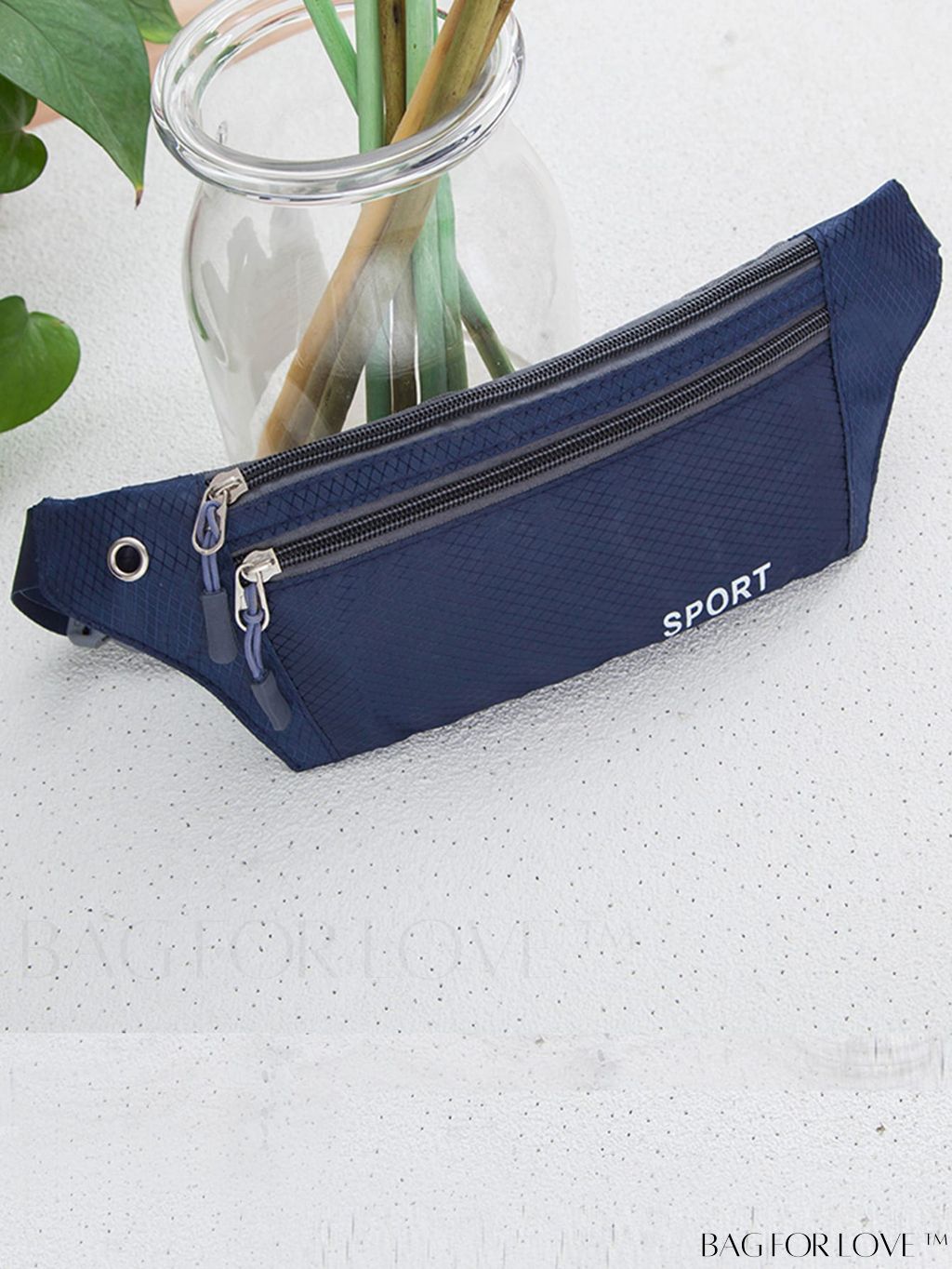 BagForLove - Letter Print Unisex Lightweight Waist Bag - Fashionable and Practical