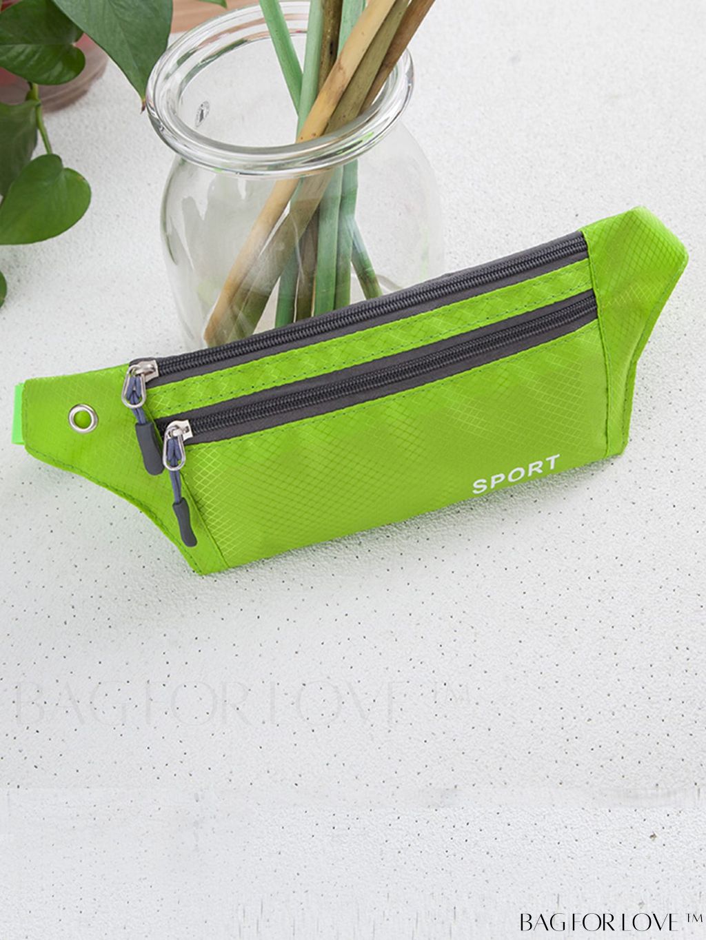 BagForLove - Letter Print Unisex Lightweight Waist Bag - Fashionable and Practical