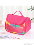 BagForLove - Waterproof PVC Toiletry Bag - Large Capacity, Portable and Two-toned Design
