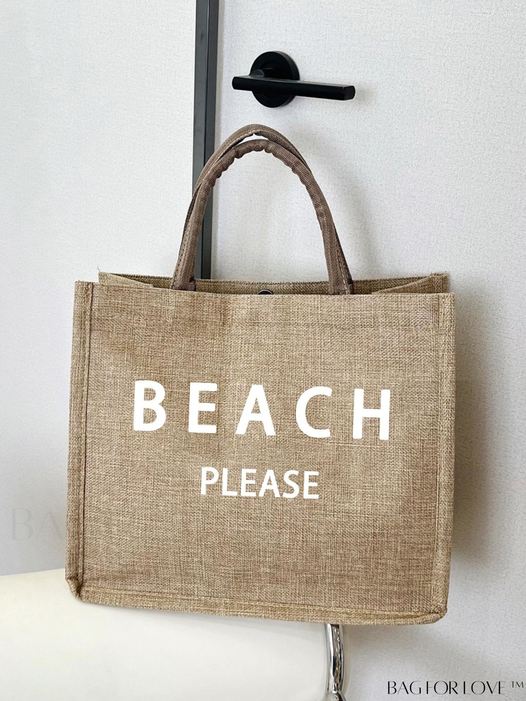 BagForLove - Versatile Tote: Stylish Letter Graphic Bag for Swimming, Gym, Shopping, and Travel