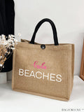 BagForLove - Versatile Tote: Stylish Letter Graphic Bag for Swimming, Gym, Shopping, and Travel