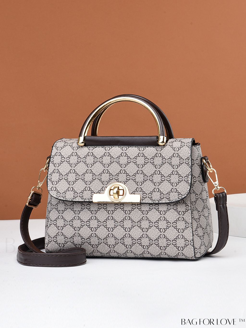 BagForLove - Chic Womens Square Crossbody Bag with Trendy Print Design