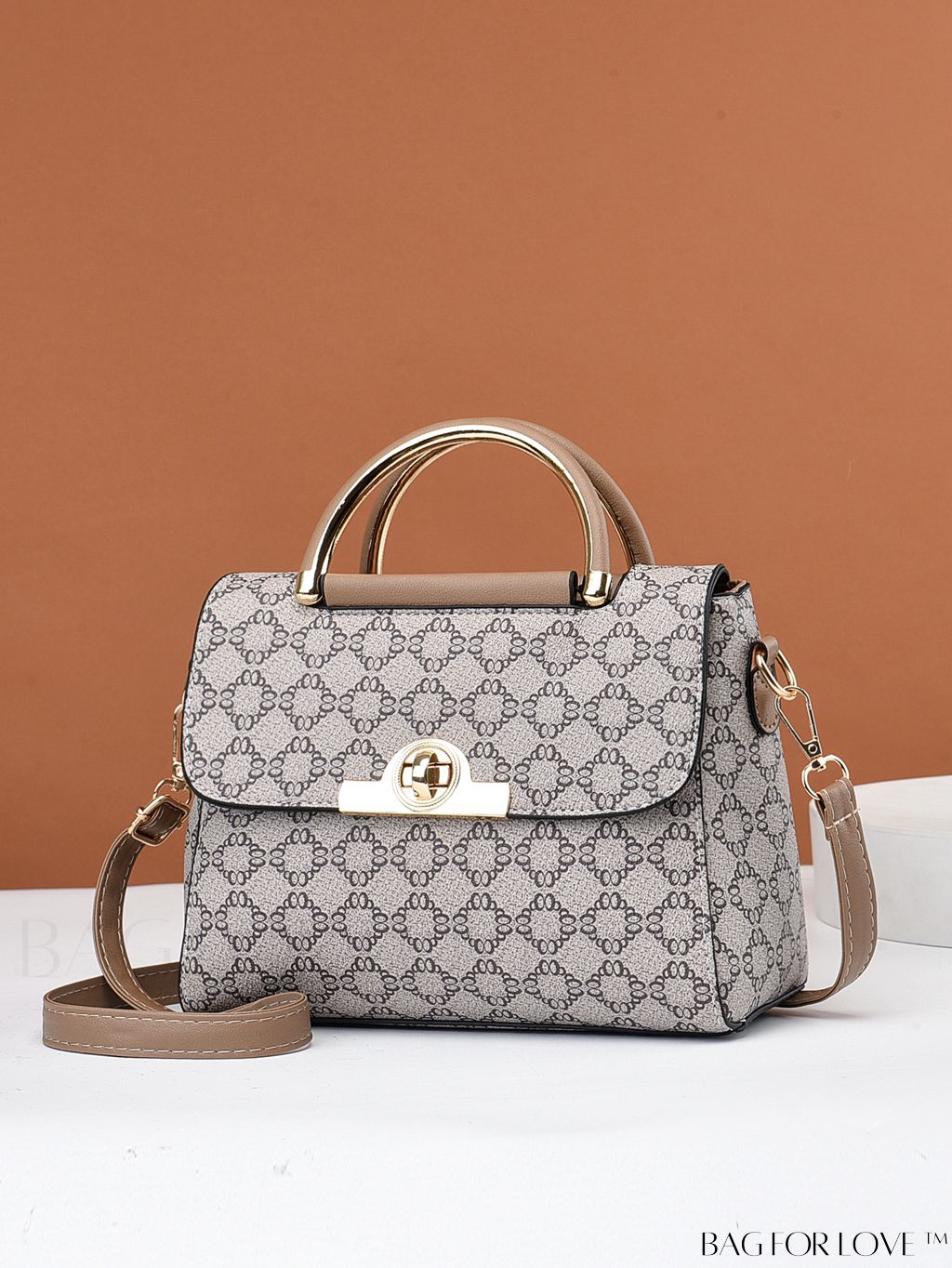 BagForLove - Chic Womens Square Crossbody Bag with Trendy Print Design